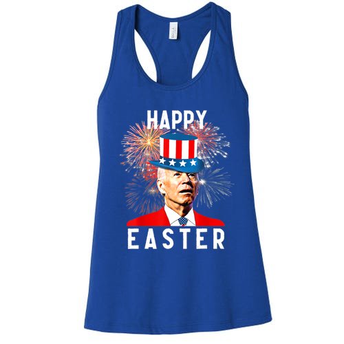 Joe Biden Happy Easter For Funny 4th Of July Women's Racerback Tank