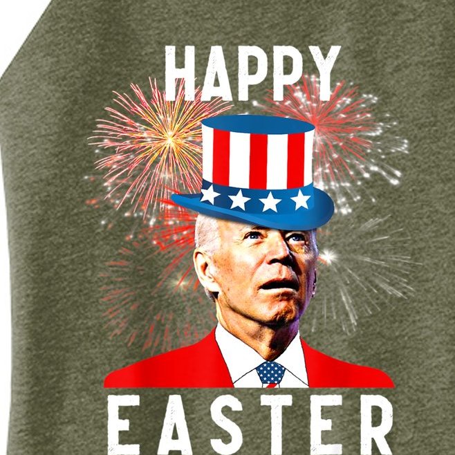 Joe Biden Happy Easter For Funny 4th Of July Women’s Perfect Tri Rocker Tank