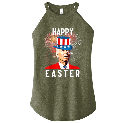 Joe Biden Happy Easter For Funny 4th Of July Women’s Perfect Tri Rocker Tank