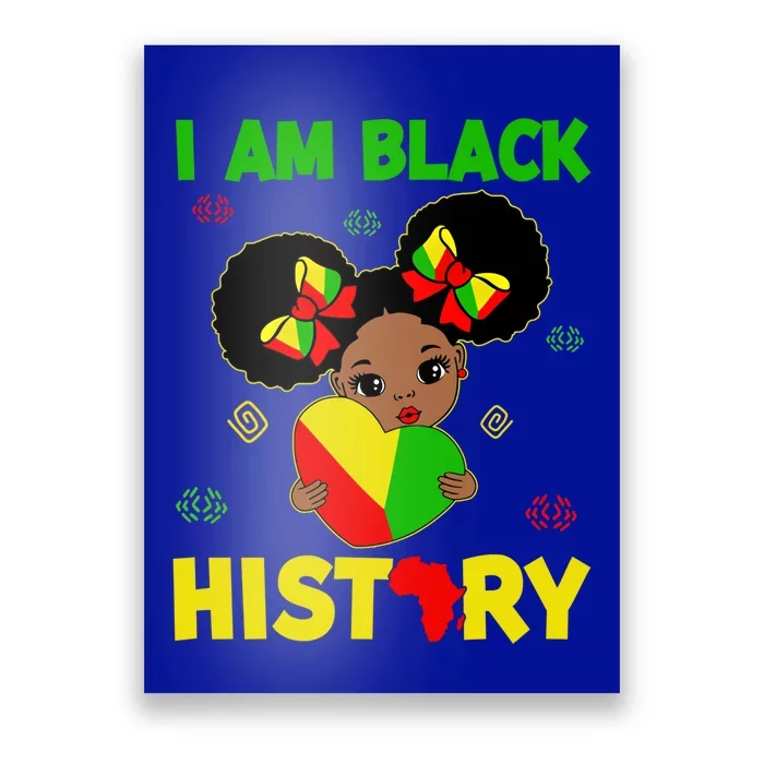 Juneteenth Black History Month I Am Black History Gift Poster