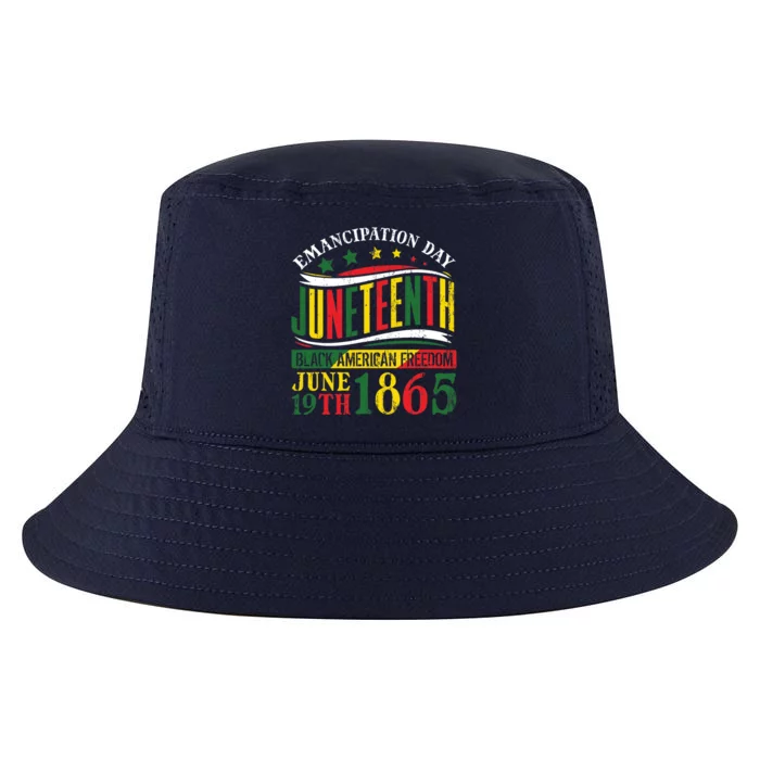 Juneteenth Black History Celebrating Black Freedom 1865 Cool Comfort Performance Bucket Hat