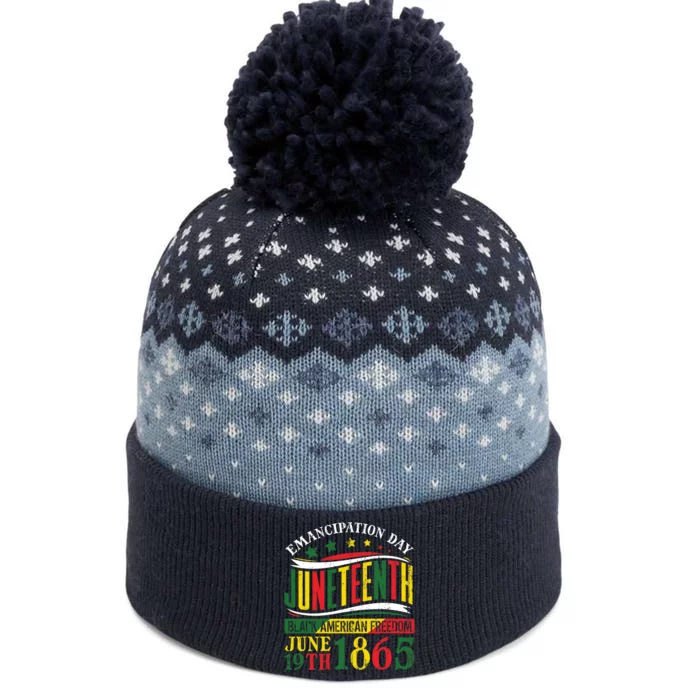 Juneteenth Black History Celebrating Black Freedom 1865 The Baniff Cuffed Pom Beanie