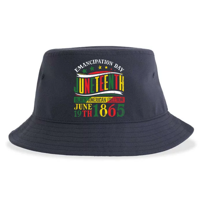 Juneteenth Black History Celebrating Black Freedom 1865 Sustainable Bucket Hat