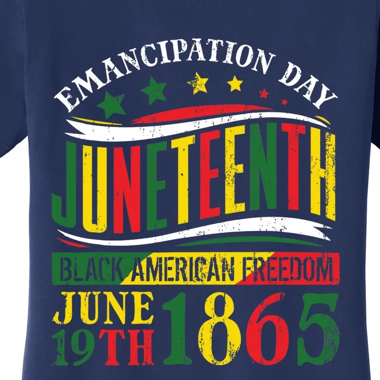 Juneteenth Black History Celebrating Black Freedom 1865 Women's T-Shirt