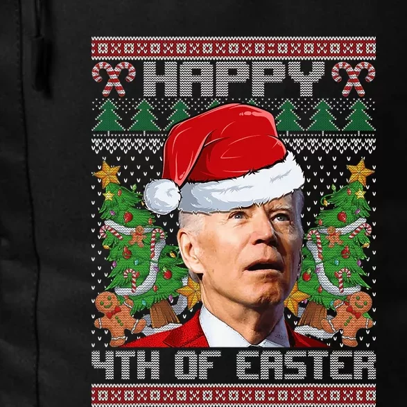 Joe Biden Happy 4th Easter Ugly Christmas Sweater Daily Commute Backpack