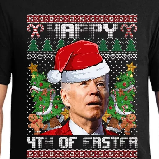 Joe Biden Happy 4th Easter Ugly Christmas Sweater Pajama Set