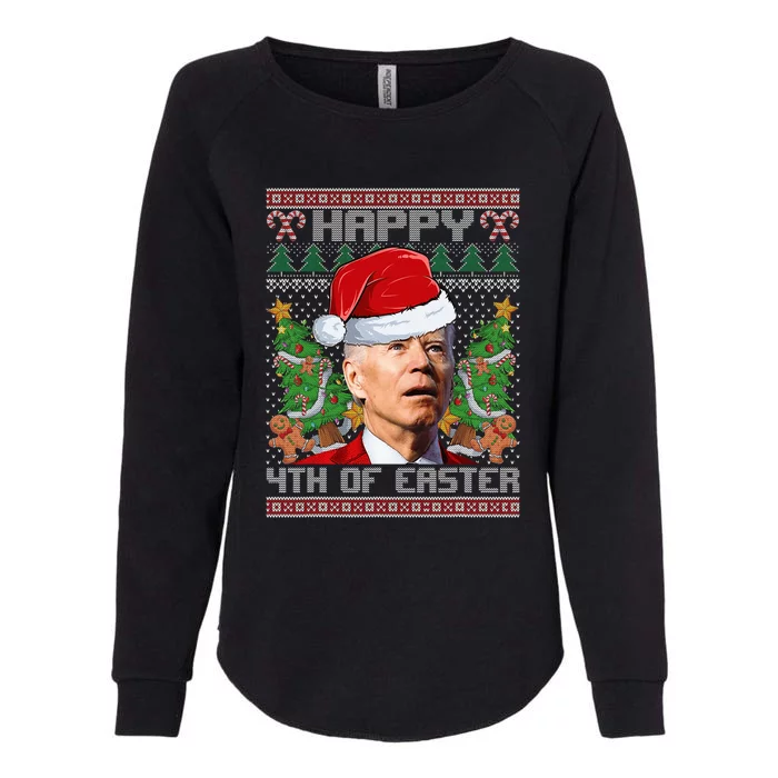 Joe Biden Happy 4th Easter Ugly Christmas Sweater Womens California Wash Sweatshirt