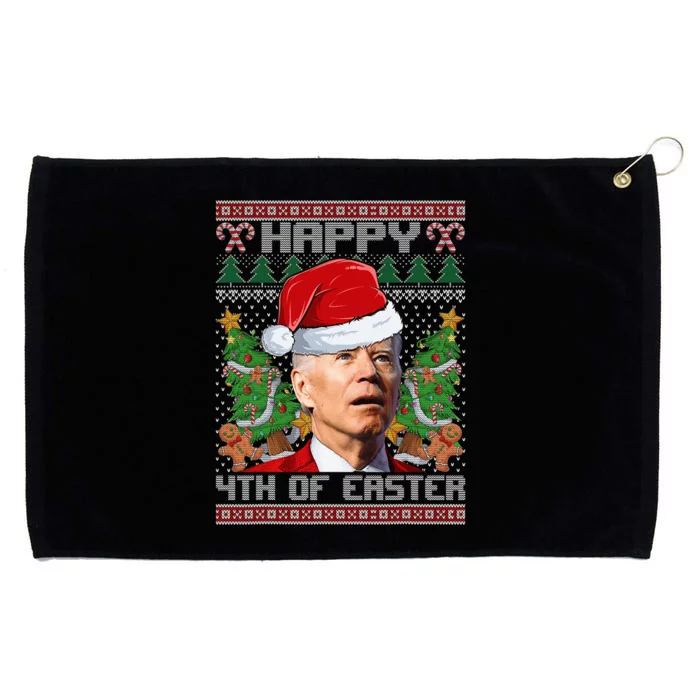 Joe Biden Happy 4th Easter Ugly Christmas Sweater Grommeted Golf Towel