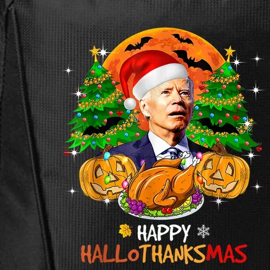 Joe Biden Happy HalloThanksMas Thanksgiving Halloween City Backpack