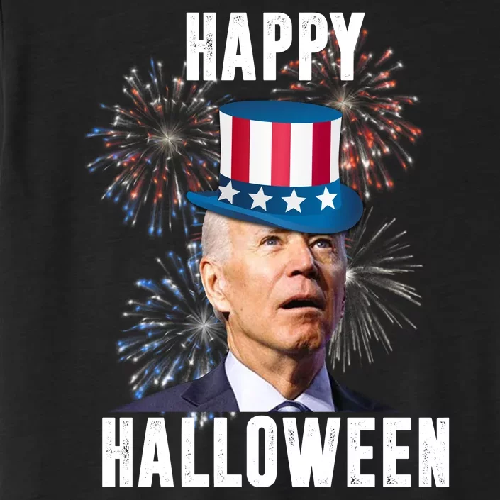 Joe Biden Happy Halloween Confused 4th Of July Funny ChromaSoft Performance T-Shirt