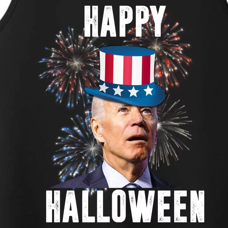 Joe Biden Happy Halloween Confused 4th Of July Funny Performance Tank