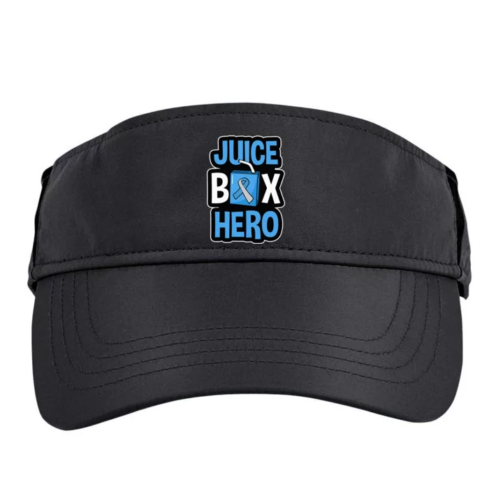 Juice Box Hero Diabetes Blue Ribbon Diabetic Ketoacidosis DM Adult Drive Performance Visor