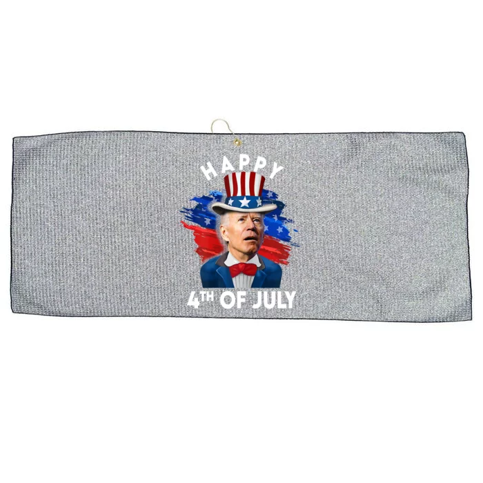 Joe Biden Happy Fourth Of July Gift Usa Flag Memorial Day Cool Gift Large Microfiber Waffle Golf Towel