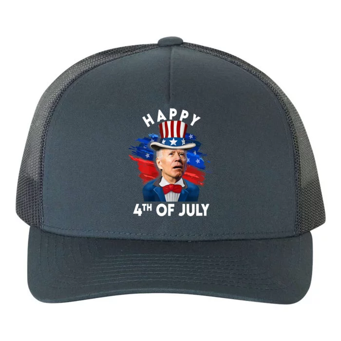 Joe Biden Happy Fourth Of July Gift Usa Flag Memorial Day Cool Gift Yupoong Adult 5-Panel Trucker Hat