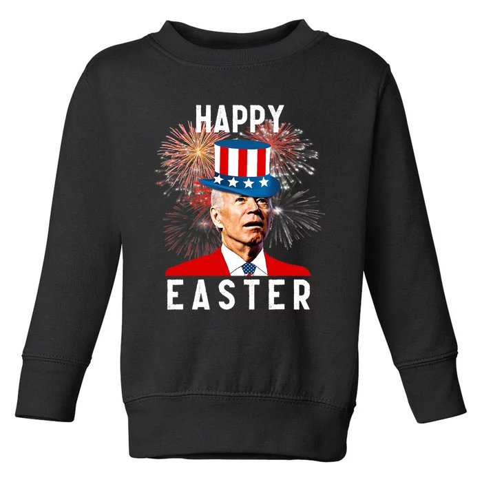 Joe Biden Happy Easter For Funny 4th Of July Toddler Sweatshirt