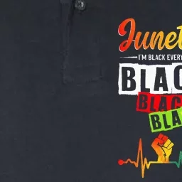 Juneteenth Blackity Heartbeat Black History African America Softstyle Adult Sport Polo