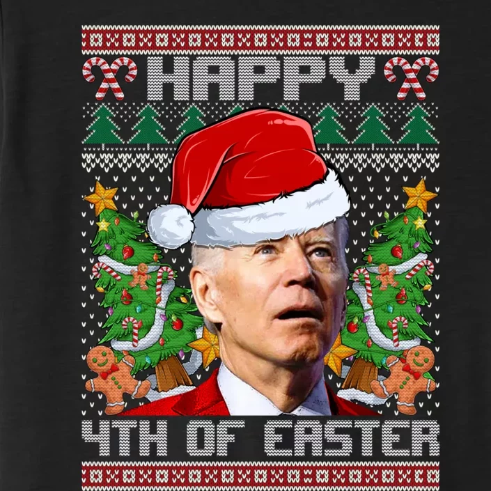 Joe Biden Happy 4th Easter Ugly Christmas Sweater For Women ChromaSoft Performance T-Shirt