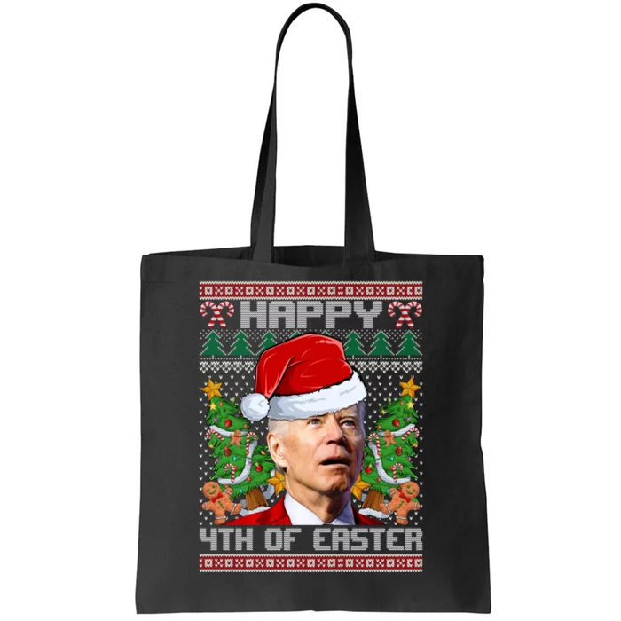 Joe Biden Happy 4th Easter Ugly Christmas Sweater For Women Tote Bag