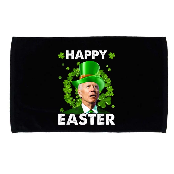 Joe Biden Happy Easter Confused Funny St Patrick's Day Microfiber Hand Towel