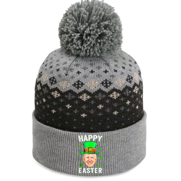 Joe Biden Happy Easter Confused Funny St Patrick's Day The Baniff Cuffed Pom Beanie