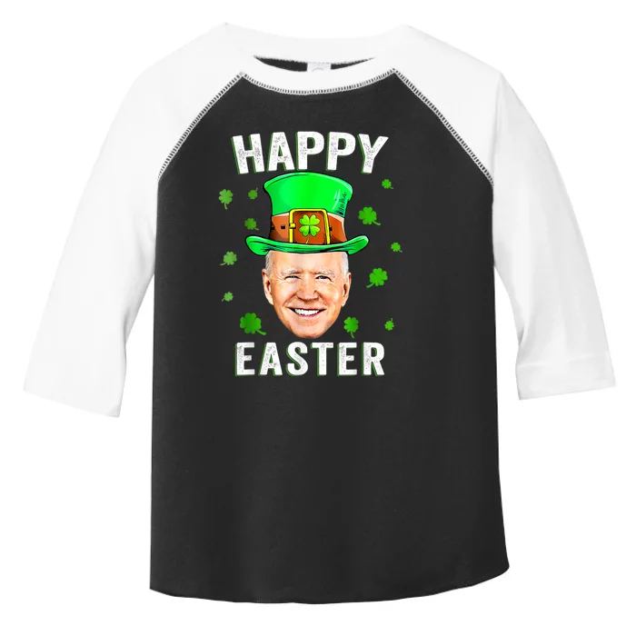 Joe Biden Happy Easter Confused Funny St Patrick's Day Toddler Fine Jersey T-Shirt