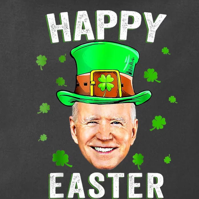 Joe Biden Happy Easter Confused Funny St Patrick's Day Zip Tote Bag