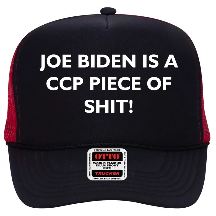 Joe Biden is a CCP Piece of High Crown Mesh Trucker Hat