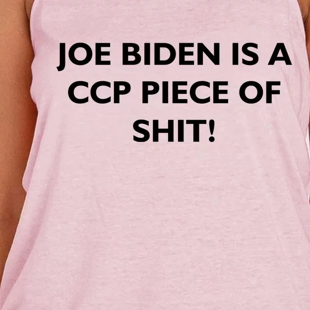 Joe Biden is a CCP Piece of Women's Knotted Racerback Tank