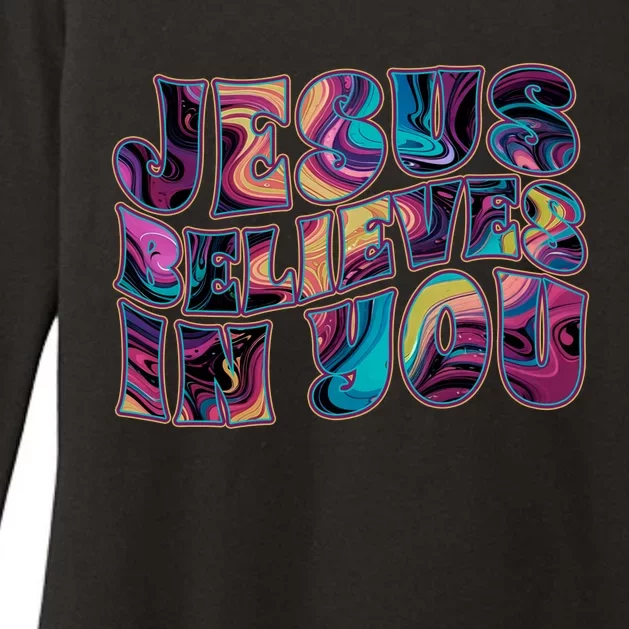 Jesus Believes In You Womens CVC Long Sleeve Shirt