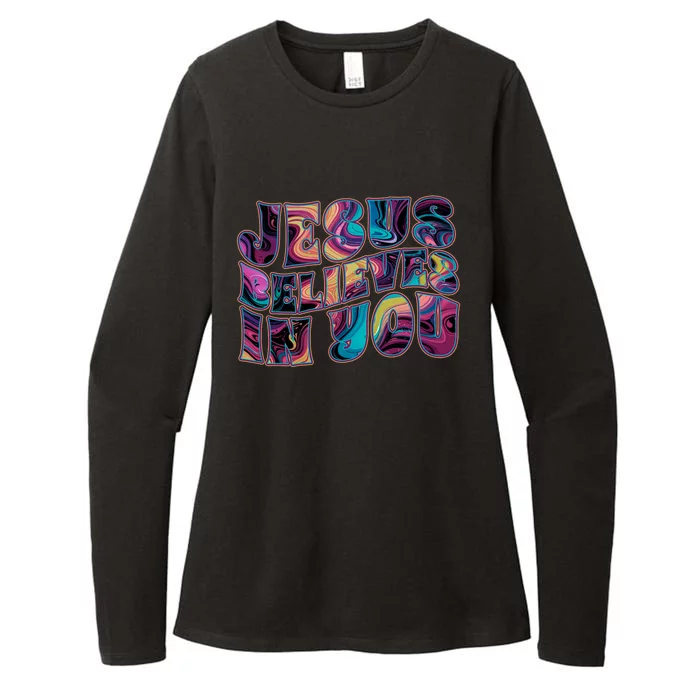 Jesus Believes In You Womens CVC Long Sleeve Shirt