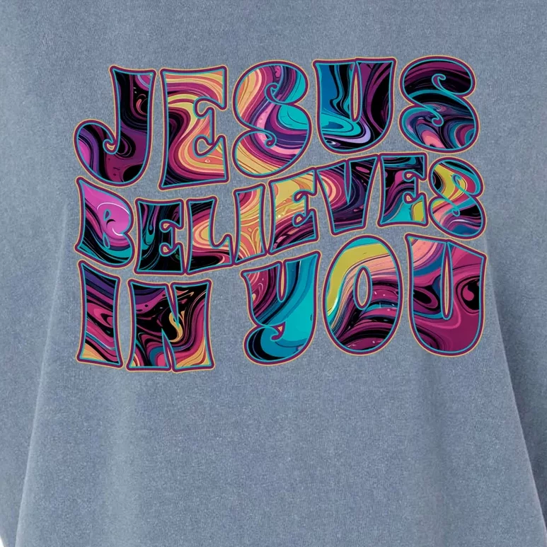 Jesus Believes In You Garment-Dyed Women's Muscle Tee