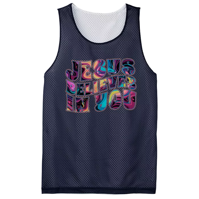 Jesus Believes In You Mesh Reversible Basketball Jersey Tank