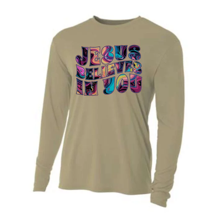 Jesus Believes In You Cooling Performance Long Sleeve Crew