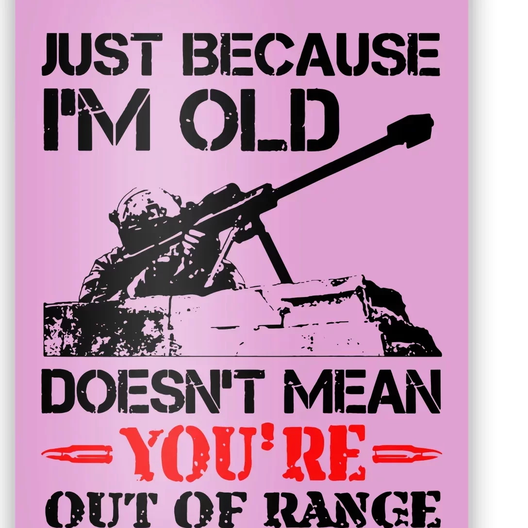 Just Because IM Old DoesnT Mean YouRe Out Of Range Poster