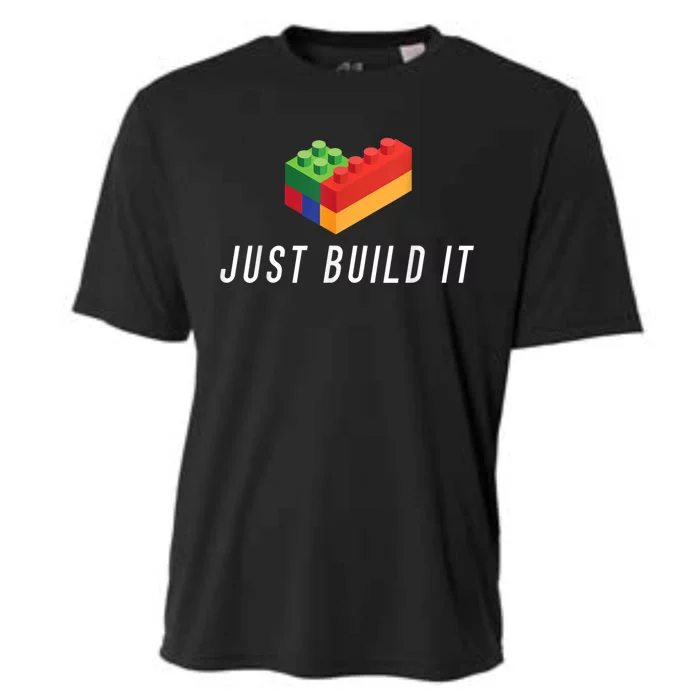 Just Build It Building Toy Blocks Bricks Kids Play Toys S Cooling Performance Crew T-Shirt