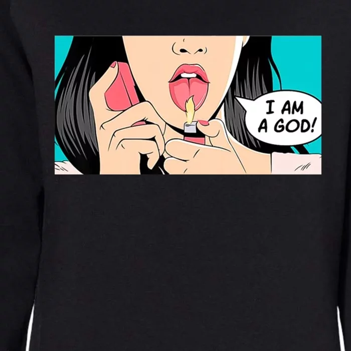 Jennifer's Body I Am A God Womens California Wash Sweatshirt