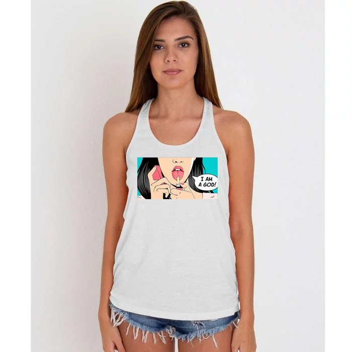 Jennifer's Body I Am A God Women's Knotted Racerback Tank