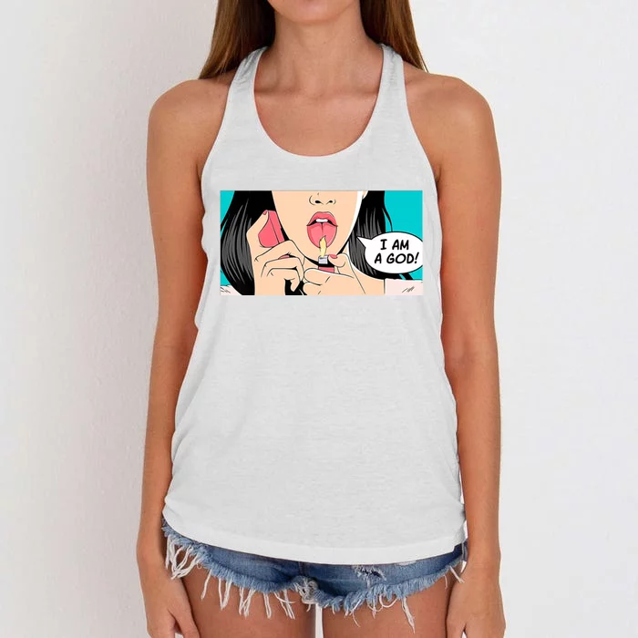 Jennifer's Body I Am A God Women's Knotted Racerback Tank