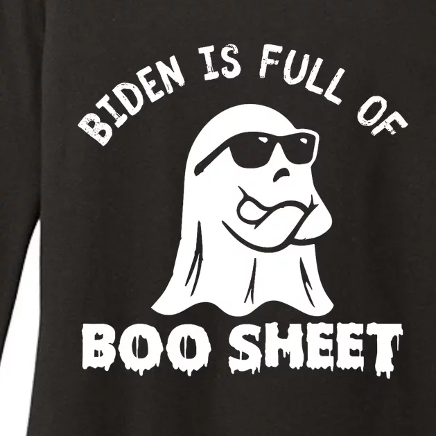 Joe Biden Is Full Of Boo Sheet Halloween Ghost Costume Gifts Womens CVC Long Sleeve Shirt