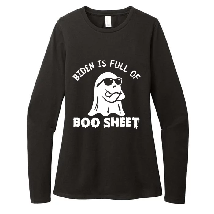 Joe Biden Is Full Of Boo Sheet Halloween Ghost Costume Gifts Womens CVC Long Sleeve Shirt