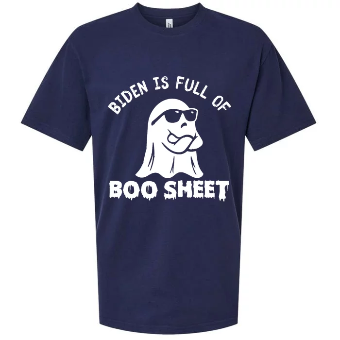 Joe Biden Is Full Of Boo Sheet Halloween Ghost Costume Gifts Sueded Cloud Jersey T-Shirt