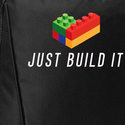 Just Build It Building Toy Blocks Bricks City Backpack