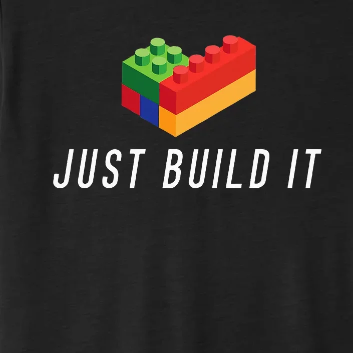 Just Build It Building Toy Blocks Bricks ChromaSoft Performance T-Shirt