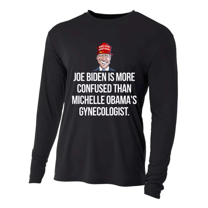 Joe Biden Is More Confused Than Michelle Obama’S Gynecologist Cooling Performance Long Sleeve Crew