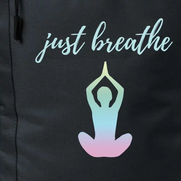 Just Breathe Inspirational Gift Daily Commute Backpack