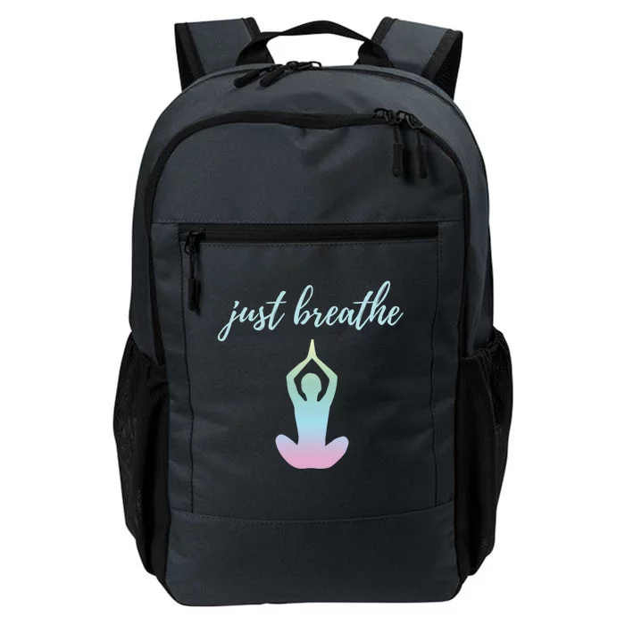 Just Breathe Inspirational Gift Daily Commute Backpack