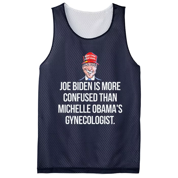 Joe Biden Is More Confused Than ObamaS Gynecologist Mesh Reversible Basketball Jersey Tank