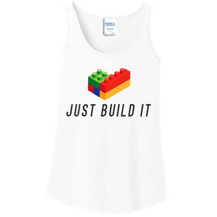 Just Build It Blocks Bricks Building Blocks Toy Ladies Essential Tank