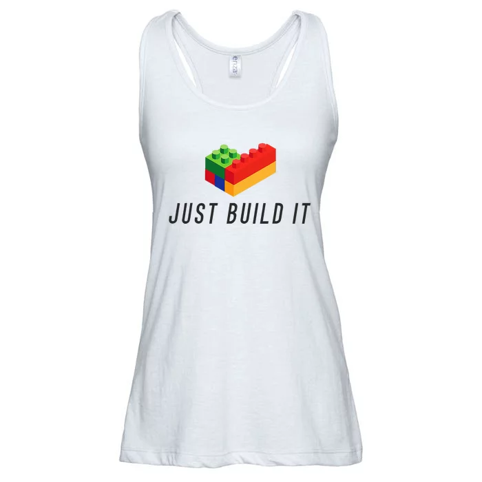 Just Build It Blocks Bricks Building Blocks Toy Ladies Essential Flowy Tank