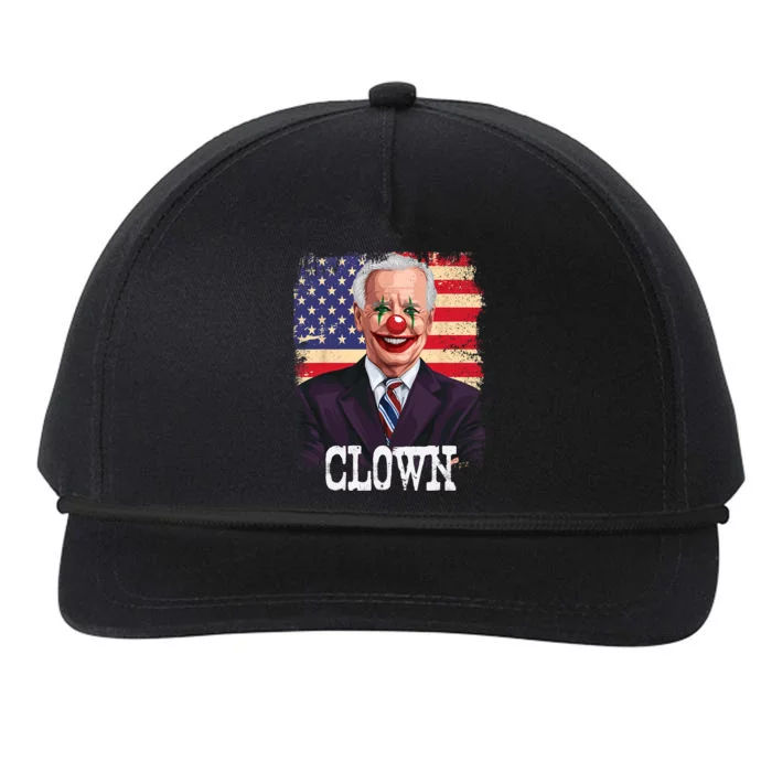 Joe Biden Is A Clown President Joe Is A Democratic US Flag Snapback Five-Panel Rope Hat